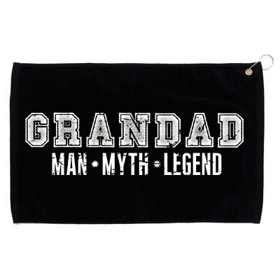 Granddad Man Myth Legend Grommeted Golf Towel