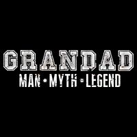 Granddad Man Myth Legend Crop Top