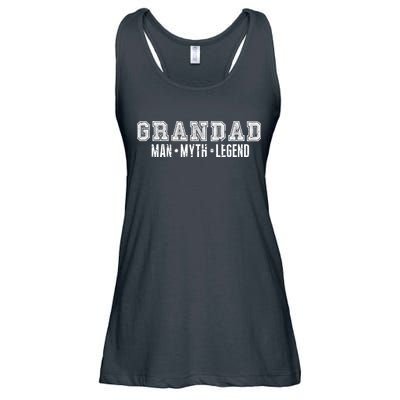 Granddad Man Myth Legend Ladies Essential Flowy Tank