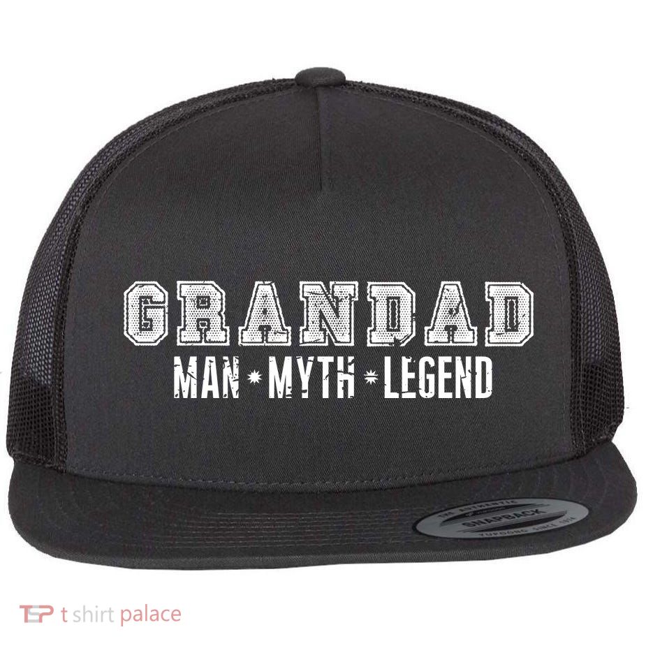 Granddad Man Myth Legend Flatbill Hat