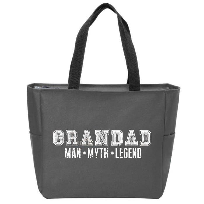 Granddad Man Myth Legend Zip Tote Bag