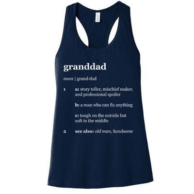 Granddad Noun Definition Womens Tank Top