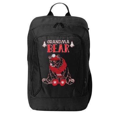 Grandma Bear Christmas Santa Family Matching Pajamas City Backpack