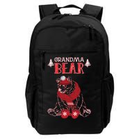 Grandma Bear Christmas Santa Family Matching Pajamas Daily Commute Backpack