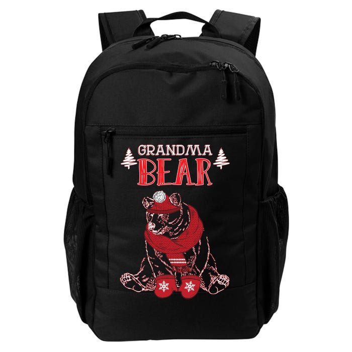 Grandma Bear Christmas Santa Family Matching Pajamas Daily Commute Backpack