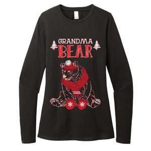 Grandma Bear Christmas Santa Family Matching Pajamas Womens CVC Long Sleeve Shirt