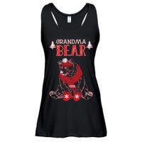 Grandma Bear Christmas Santa Family Matching Pajamas Ladies Essential Flowy Tank