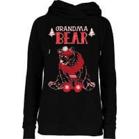 Grandma Bear Christmas Santa Family Matching Pajamas Womens Funnel Neck Pullover Hood