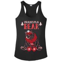 Grandma Bear Christmas Santa Family Matching Pajamas Ladies PosiCharge Competitor Racerback Tank