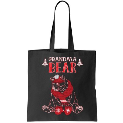 Grandma Bear Christmas Santa Family Matching Pajamas Bag