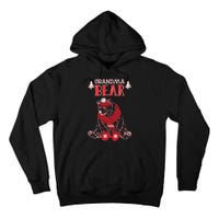 Grandma Bear Christmas Santa Family Matching Pajamas Tall Hoodie