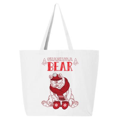 Grandma Bear Christmas Santa Family Matching Pajamas 25L Jumbo Tote