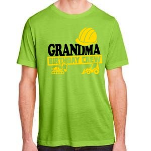 Grandma Birthday Crew Construction Party Adult ChromaSoft Performance T-Shirt