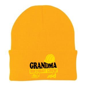 Grandma Birthday Crew Construction Party Knit Cap Winter Beanie