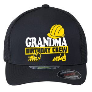 Grandma Birthday Crew Construction Party Flexfit Unipanel Trucker Cap