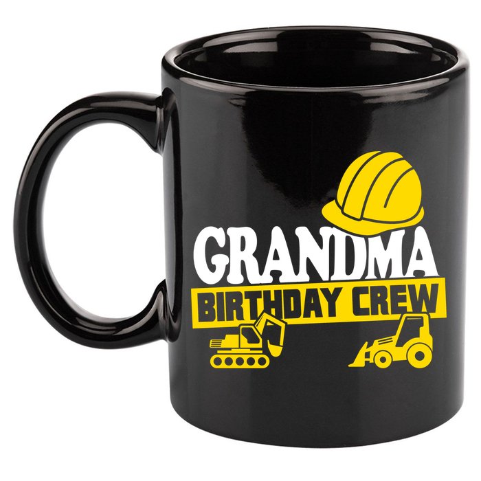 Grandma Birthday Crew Construction Party 11oz C Handle Ceramic Mug