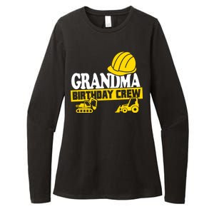 Grandma Birthday Crew Construction Party Womens CVC Long Sleeve Shirt