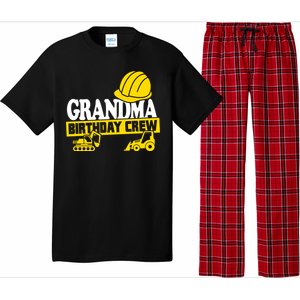 Grandma Birthday Crew Construction Party Pajama Set