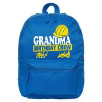 Grandma Birthday Crew Construction Party 16 in Basic Backpack