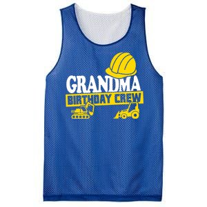 Grandma Birthday Crew Construction Party Mesh Reversible Basketball Jersey Tank