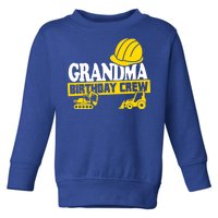 Grandma Birthday Crew Construction Party Toddler Sweatshirt