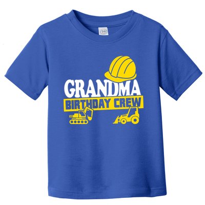 Grandma Birthday Crew Construction Party Toddler T-Shirt