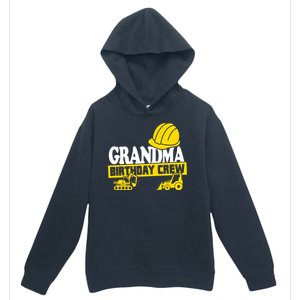 Grandma Birthday Crew Construction Party Urban Pullover Hoodie