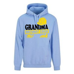 Grandma Birthday Crew Construction Party Unisex Surf Hoodie