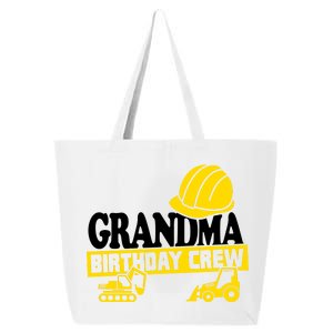 Grandma Birthday Crew Construction Party 25L Jumbo Tote