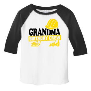 Grandma Birthday Crew Construction Party Toddler Fine Jersey T-Shirt