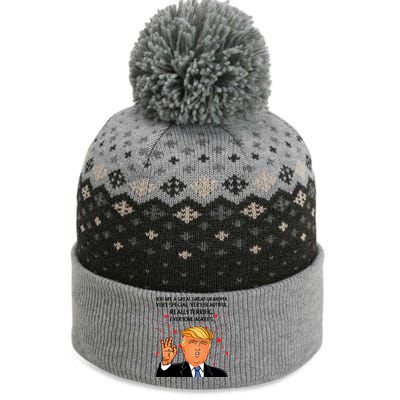 Grandma For Donald Trump The Baniff Cuffed Pom Beanie