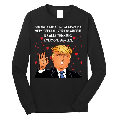 Grandma For Donald Trump Long Sleeve Shirt