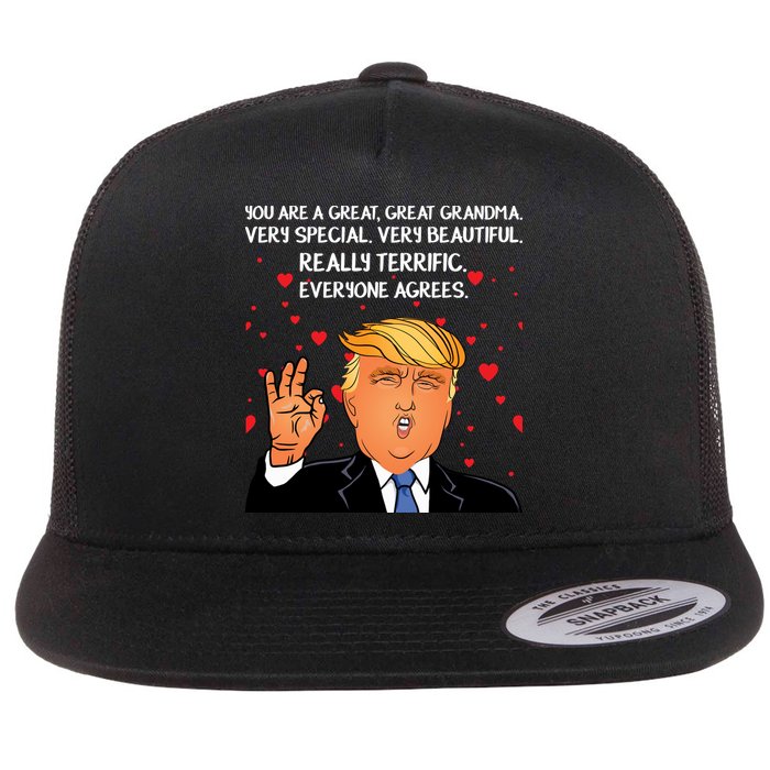 Grandma For Donald Trump Flatbill Hat