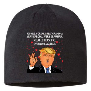 Grandma For Donald Trump Sustainable Beanie