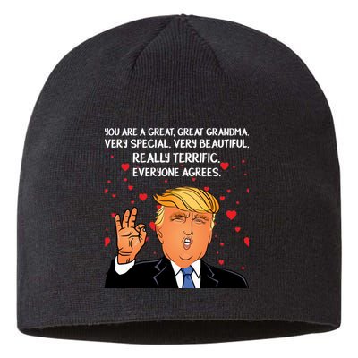 Grandma For Donald Trump Sustainable Beanie