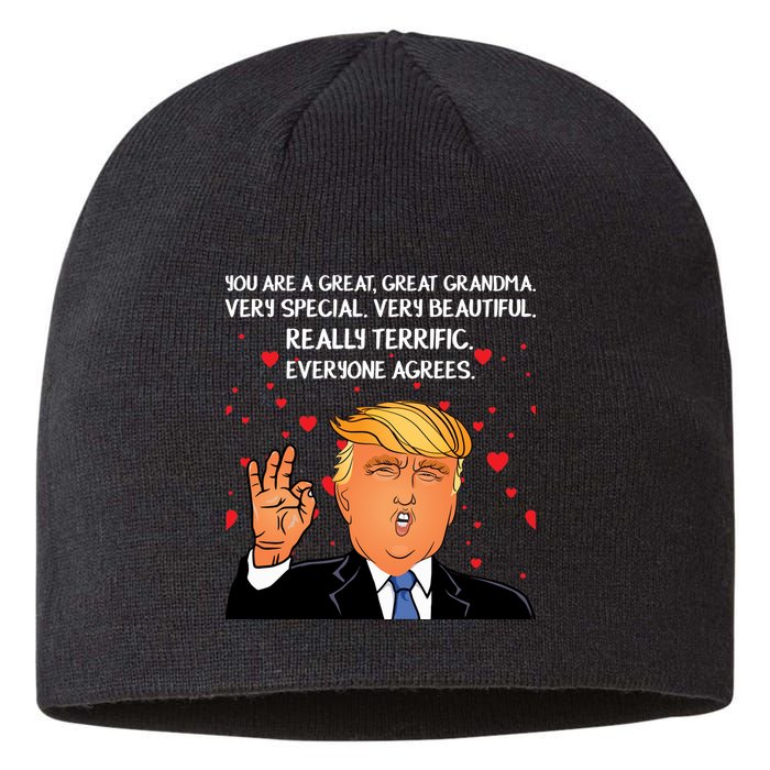 Grandma For Donald Trump Sustainable Beanie