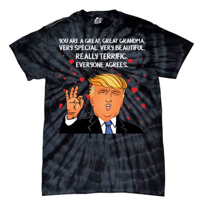 Grandma For Donald Trump Tie-Dye T-Shirt