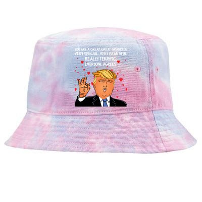 Grandma For Donald Trump Tie-Dyed Bucket Hat