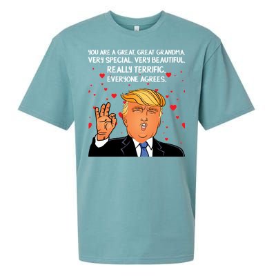 Grandma For Donald Trump Sueded Cloud Jersey T-Shirt