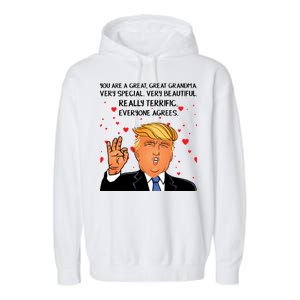 Grandma For Donald Trump Garment-Dyed Fleece Hoodie