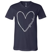 Grandma Heart Symbol V-Neck T-Shirt