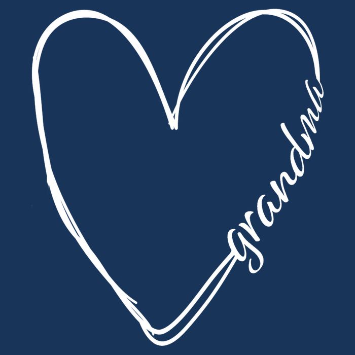 Grandma Heart Symbol Button