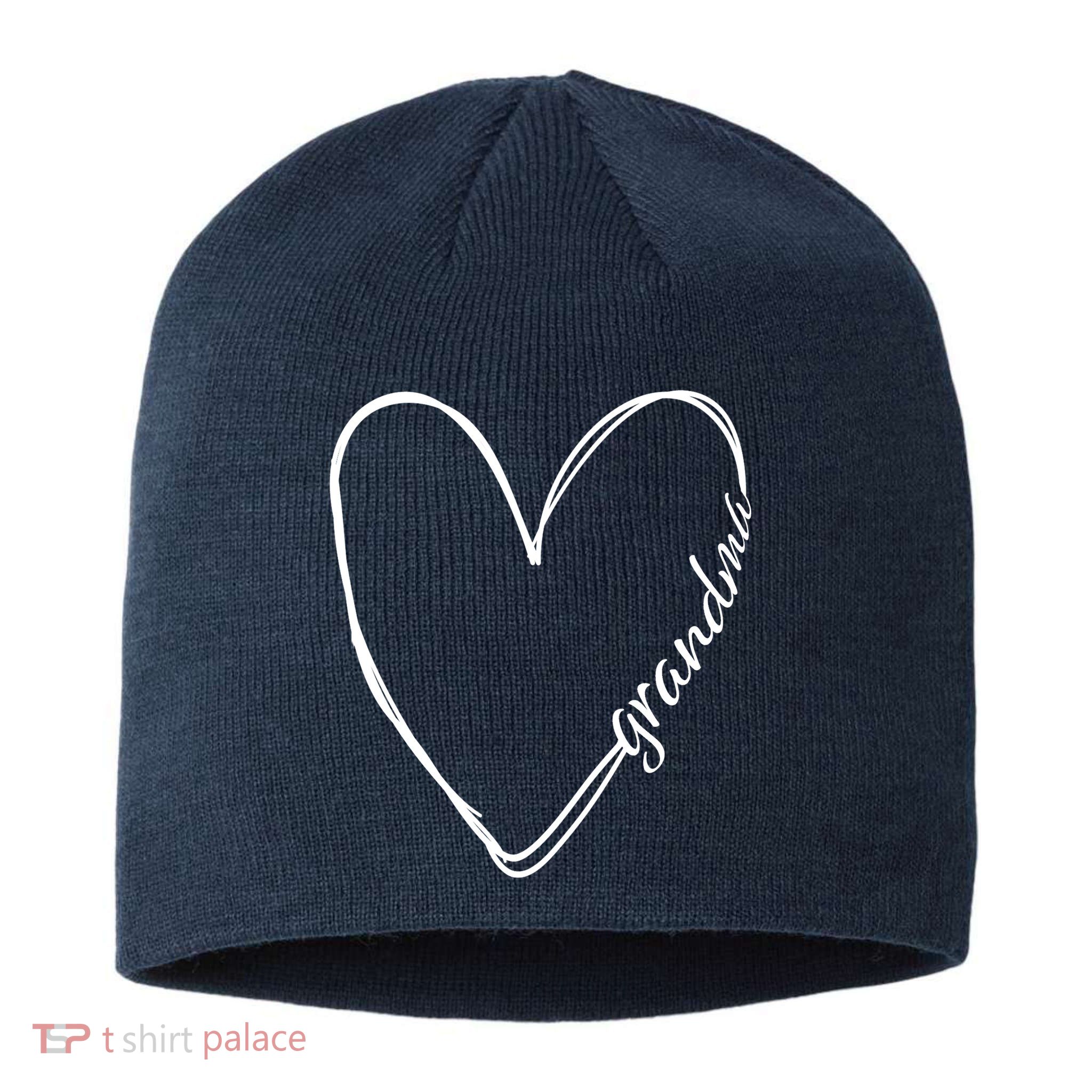 Grandma Heart Symbol Sustainable Beanie