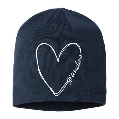 Grandma Heart Symbol Sustainable Beanie