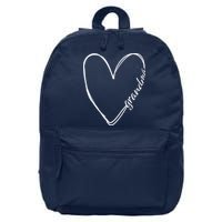 Grandma Heart Symbol 16 in Basic Backpack