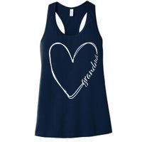 Grandma Heart Symbol Women's Racerback Tank