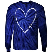 Grandma Heart Symbol Tie-Dye Long Sleeve Shirt