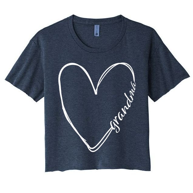 Grandma Heart Symbol Crop Top