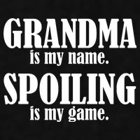 Grandma Is My Name Spoiling Is My Game Ladies PosiCharge Tri-Blend Wicking Tank
