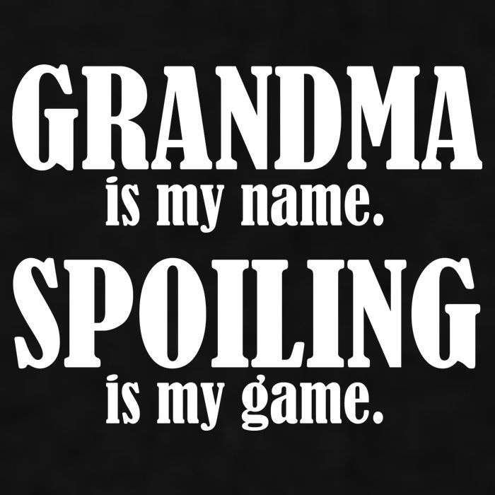 Grandma Is My Name Spoiling Is My Game Ladies PosiCharge Tri-Blend Wicking Tank